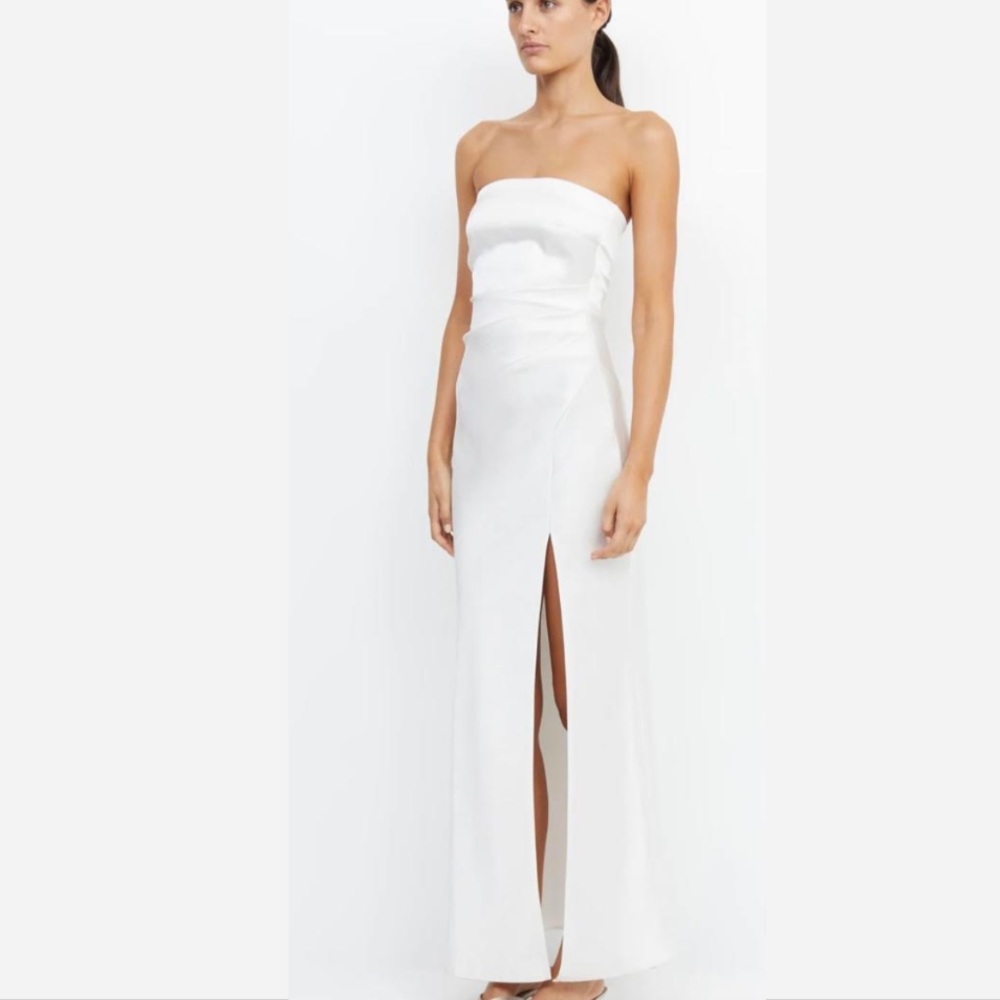 NWT BEC + BRIDGE The Dreamer Strapless - White 2